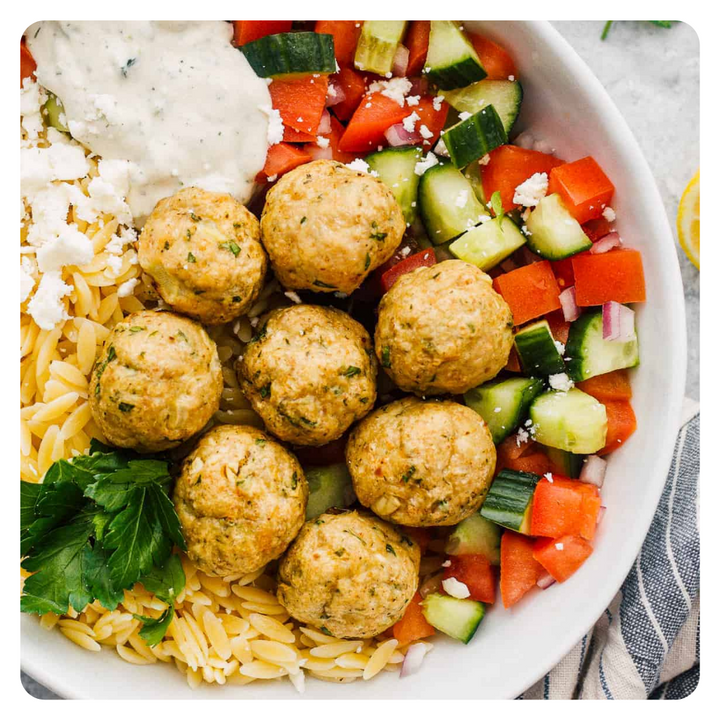 Meatballs and Vegetables