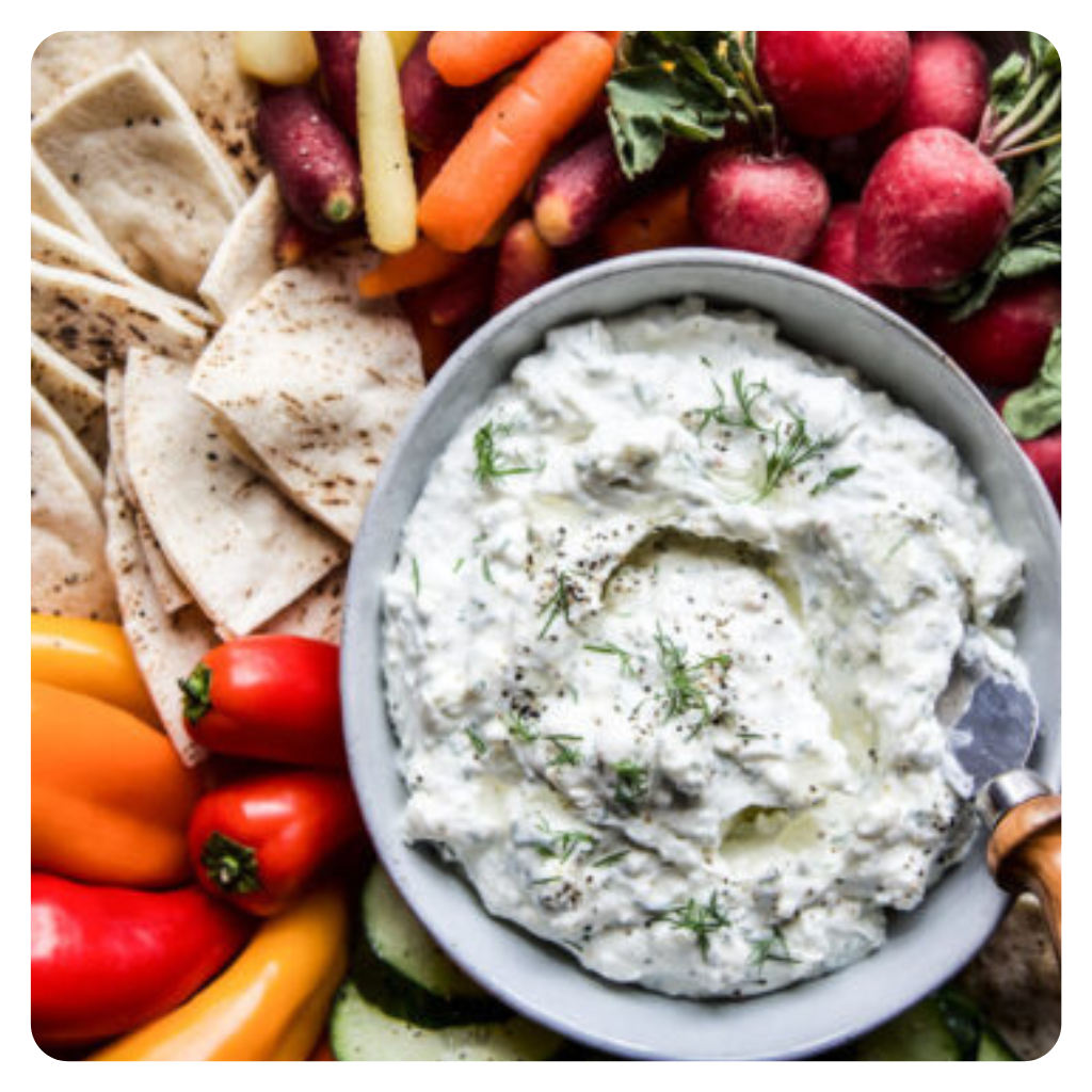 Feta Dip and Veggie Platter