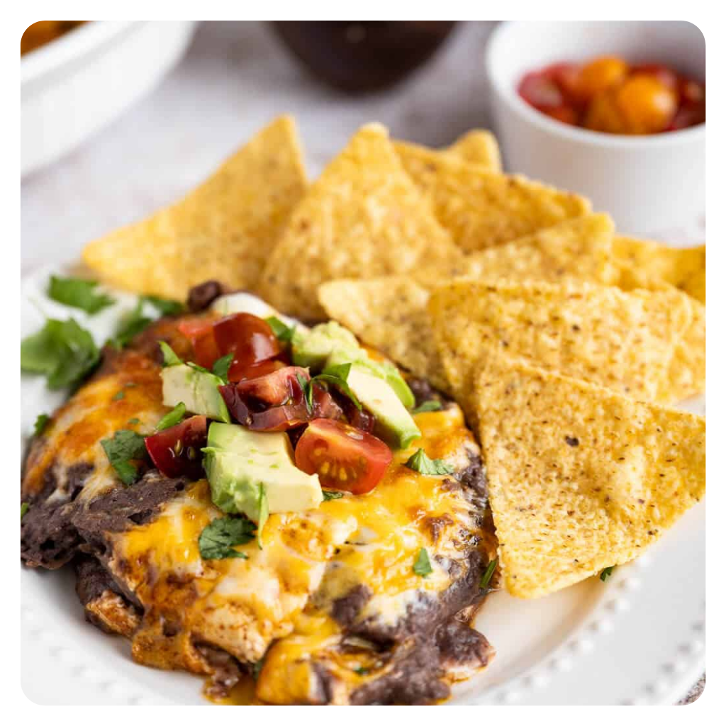 Bean dip with chips