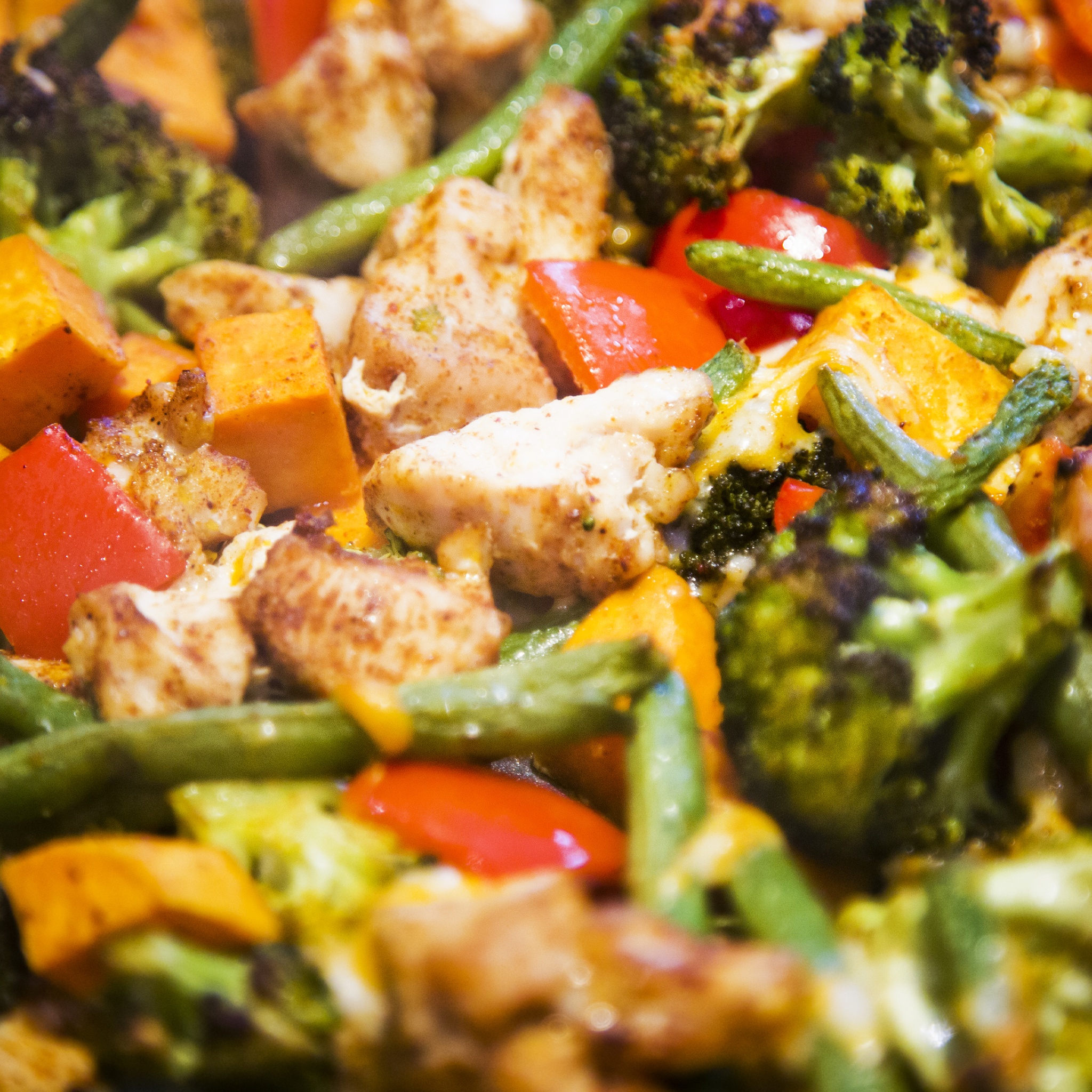 Sheet pan chicken and vegetables