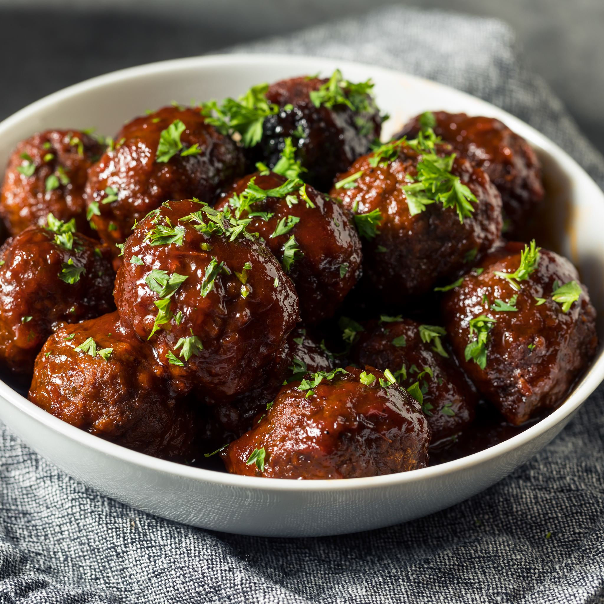 Glazed Cocktail Meatballs