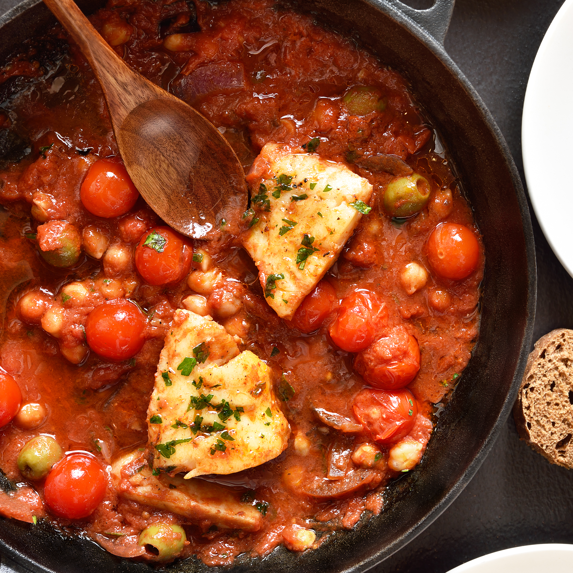 Sicilian Roasted Cod Filets