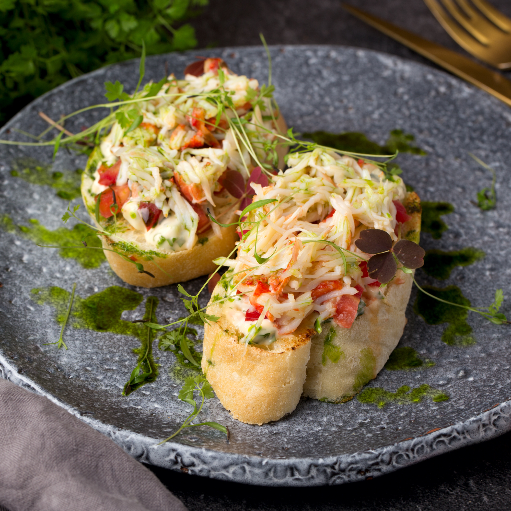 Blue Crab Bruschetta