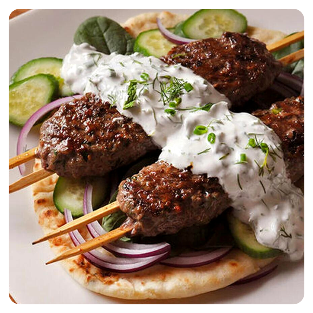 Greek Grilled Lamb Skewers (GF)