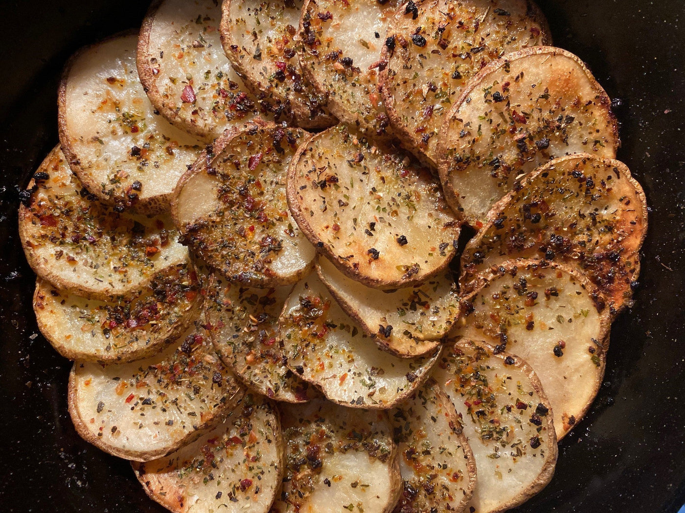 Cast Iron Roasted Potatoes