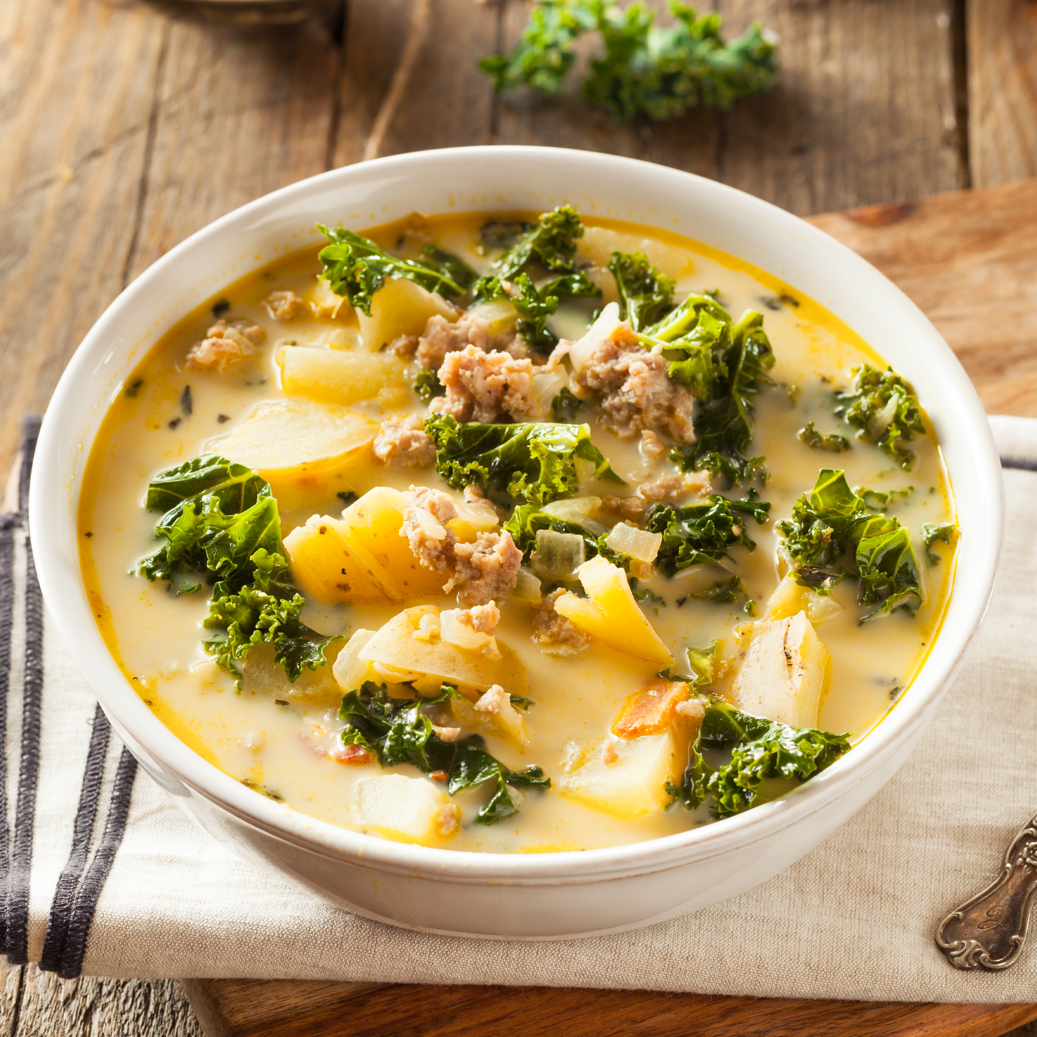 Tuscan Sausage and Kale Soup