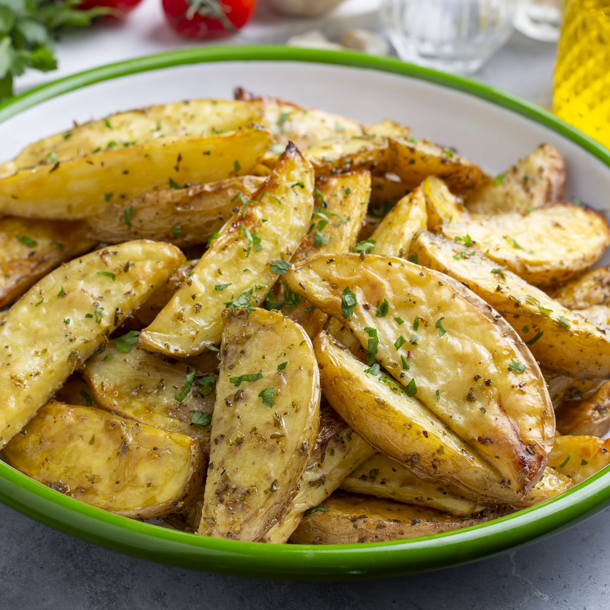 Parmesan Roasted Potato Wedges