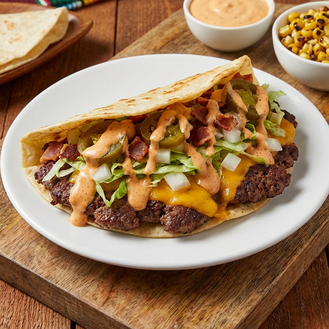 Smash Burger Tacos