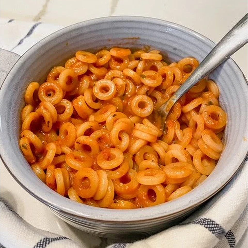 Grown up Spaghetti-O's
