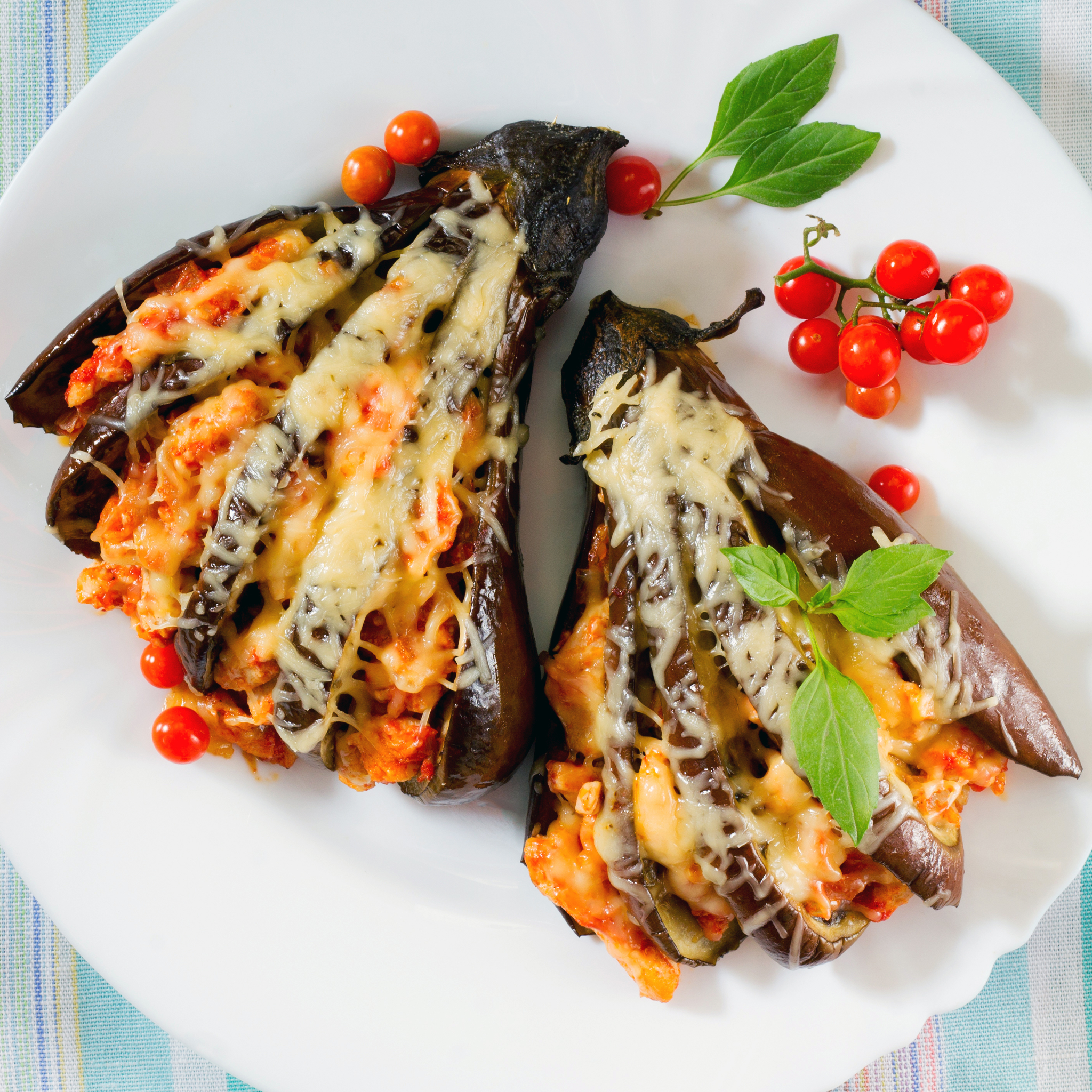 Baked Stuffed Eggplant