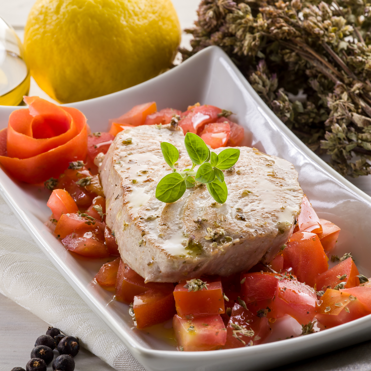 Olive Oil Poached Tuna