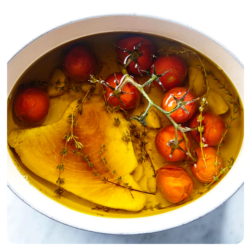 Olive Oil Poached Tuna