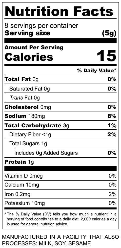 ranchero nutrition facts