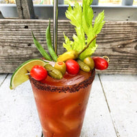 bloody mary with garnish