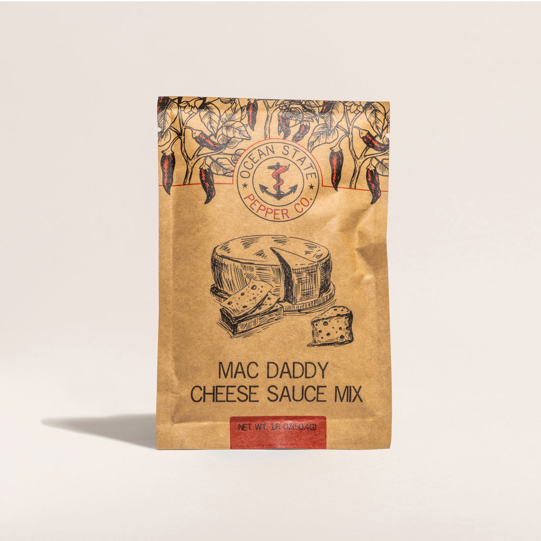 Front packaging for cheese sauce mix