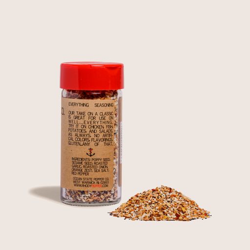 information panel for everything bagel seasoning