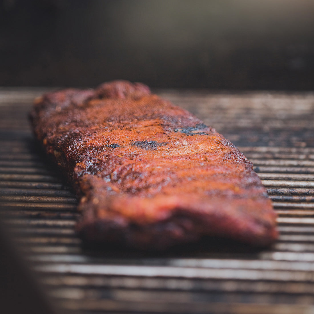 rack of ribs on grill