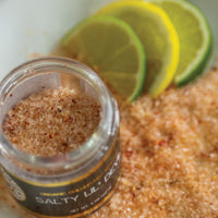closeup of chili infused salt
