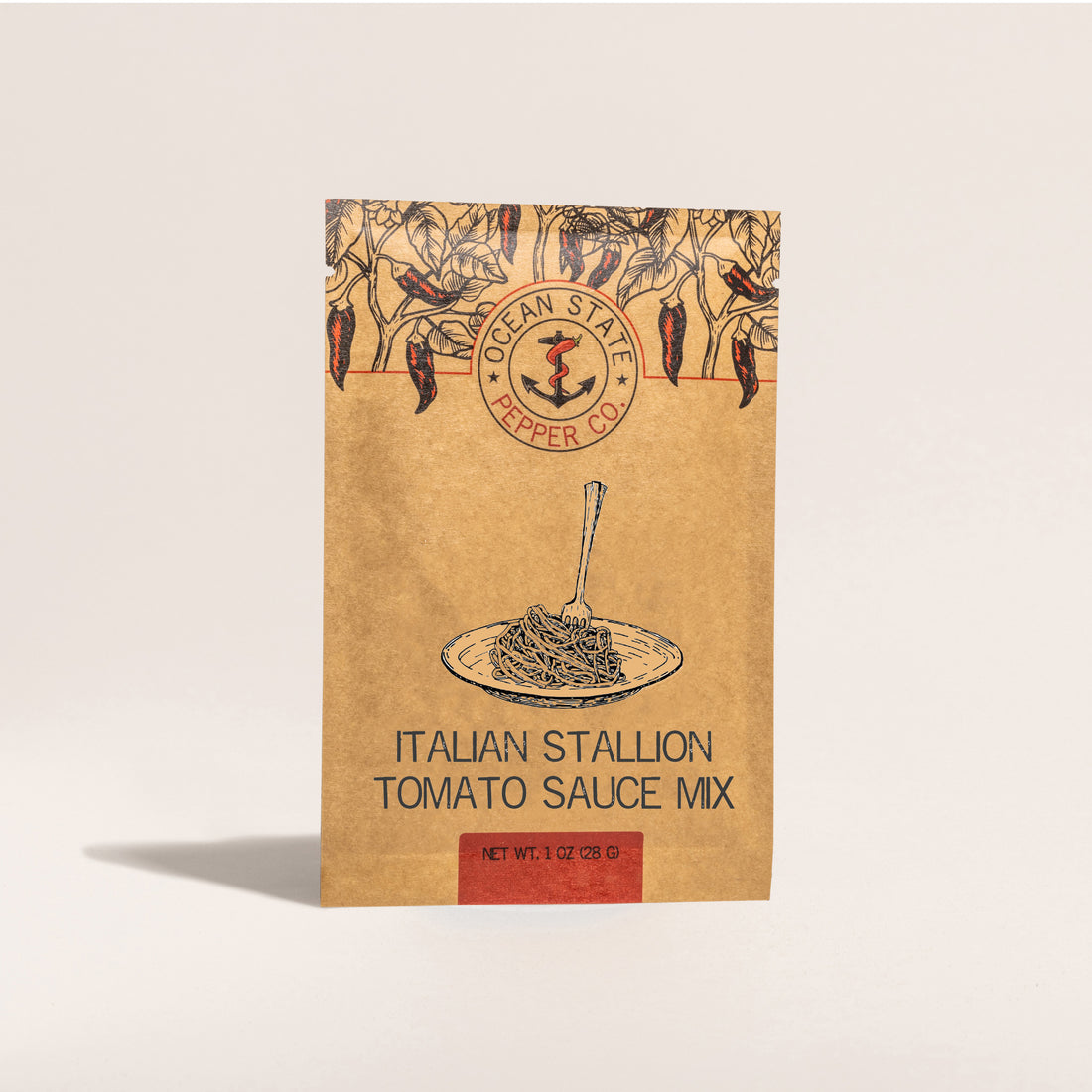front packaging for tomato sauce mix